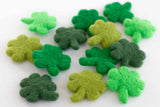 Felt Shamrocks - SET OF 4- Shades of Green