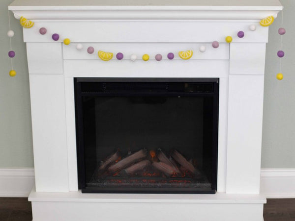 Lavender Lemonade Felt Ball Garland