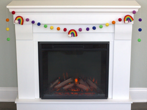 Rainbow Felt Garland- ROYGBIV