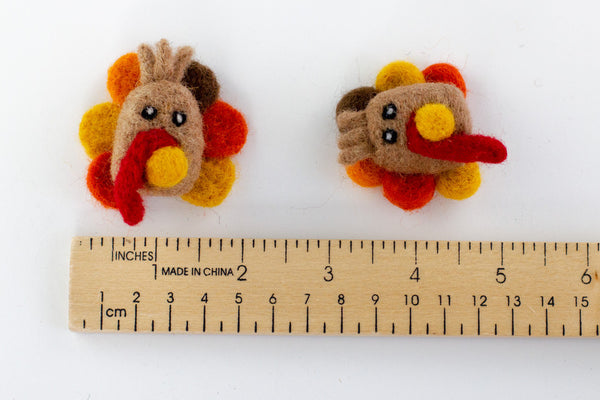 Thanksgiving Turkey Head Ornaments