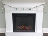 Felt Pumpkin Garland- Teal & Gray