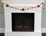 Thanksgiving Turkey Garland- Teal, Orange, Gold