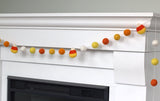 Candy Corn Felt Ball Garland- Oranges & Yellows