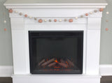 Felt Pumpkin Garland- Pink & Gray