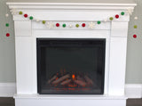 Christmas Snowflake Garland- Green, Red, White
