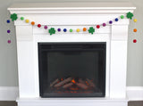St. Patrick's Day Shamrock Garland- Rainbow