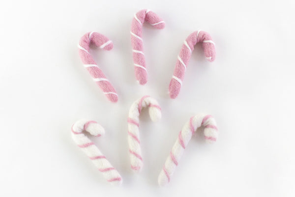 Candy Canes- Pink, White