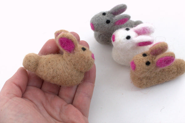 Spring Bunny Easter Ornaments- Set of 3