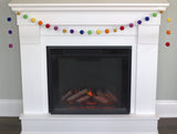 Bumble Bee Felt Garland- Rainbow