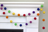 Felt Ball Garland- Rainbow ROYGBIV
