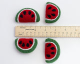 Watermelon Felt Shapes- Red & Green