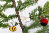 Spring Felt Ornaments- Bee, Ladybug, Daisy