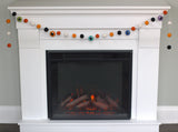 Eyeball Halloween Garland- Orange & Black
