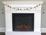 Candy Cane Felt Garland- Lime, Kelly Green, Red, White
