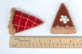 Thanksgiving Felt Pie Slices- SET OF 5