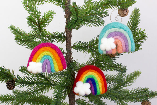 Rainbow Ornaments- Set of 3