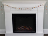 Snowflake Garland- Pink, Tan, Gray, White