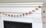 Felt Ball Garland- Terra Cotta, Pink, Peach, Tan