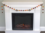 Fall Football Garland- Orange, Brown