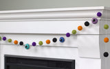 Eyeball Halloween Garland- Purple, Green, Orange & Black