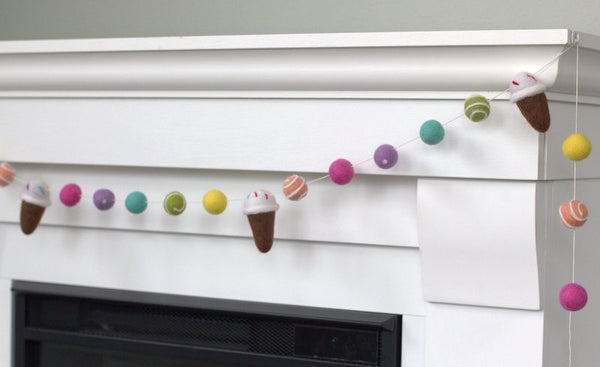 Ice Cream Cone Garland
