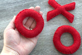 Valentine's Day XOXO Stitched Letters