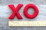 Valentine's Day XOXO Stitched Letters
