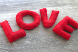 Valentine's Day LOVE Stitched Letters