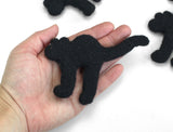 Black Cat Halloween Felt Shapes