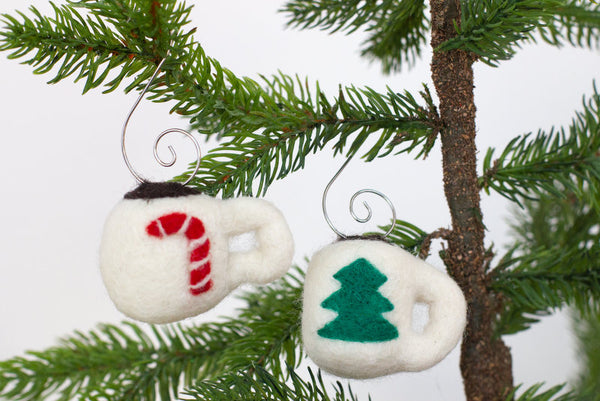 Christmas Tree Mug Ornaments- SET OF 2