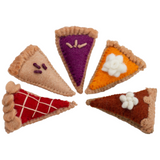 Thanksgiving Felt Pie Slices- SET OF 5