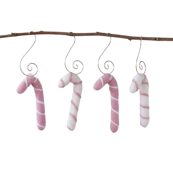Candy Cane Christmas Tree Ornaments- Pink