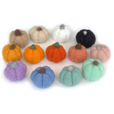 Felt Pumpkins- Fall Autumn Halloween Decor, DIY- 100% Wool Felt