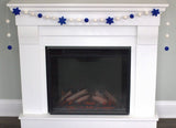 Hanukkah Garland- Star of David- Blue & White