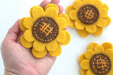 Wool Felt Sunflowers