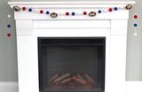 Felt Football Garland- Royal Blue, Red, White