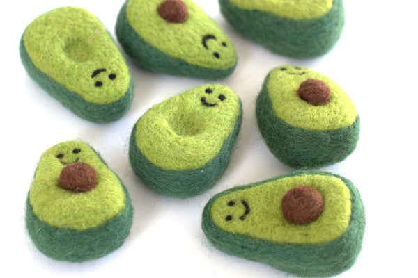 Felt Avacado Shapes