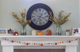 Felt Pumpkin Garland- Orange & Tan- Felt Balls & Dark Orange Pumpkins- Fall Autumn Halloween Thanksgiving