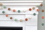 Felt Ball Garland- Earth Tones