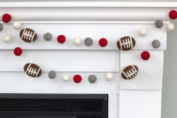 Custom Football Garland- PICK YOUR COLORS