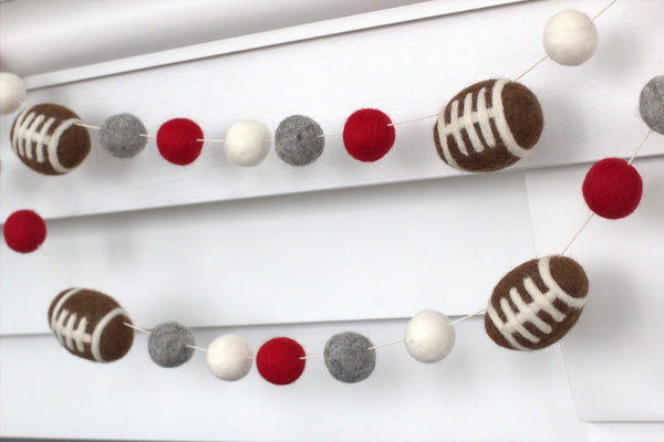 Custom Football Garland- PICK YOUR COLORS