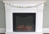 Felt Ball Garland- Blue, Green, Gray
