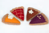 Thanksgiving Felt Pie Slices- SET OF 4