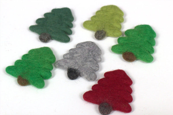 Christmas Tree Felted Shapes