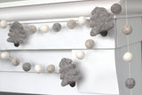 Christmas Tree Garland- Neutral, Gray & White