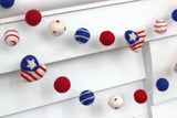 American Flag Hearts Garland- Swirls & Dots
