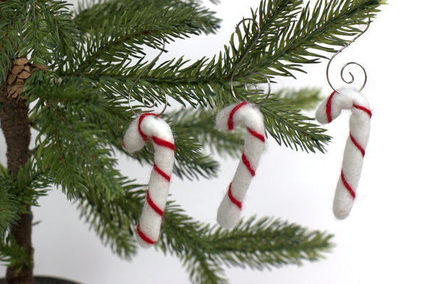 Candy Cane Christmas Tree Ornaments- Red Stripes