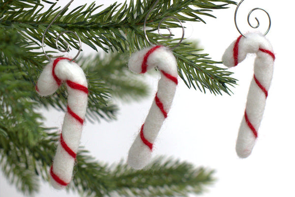 Candy Cane Christmas Tree Ornaments- Red Stripes