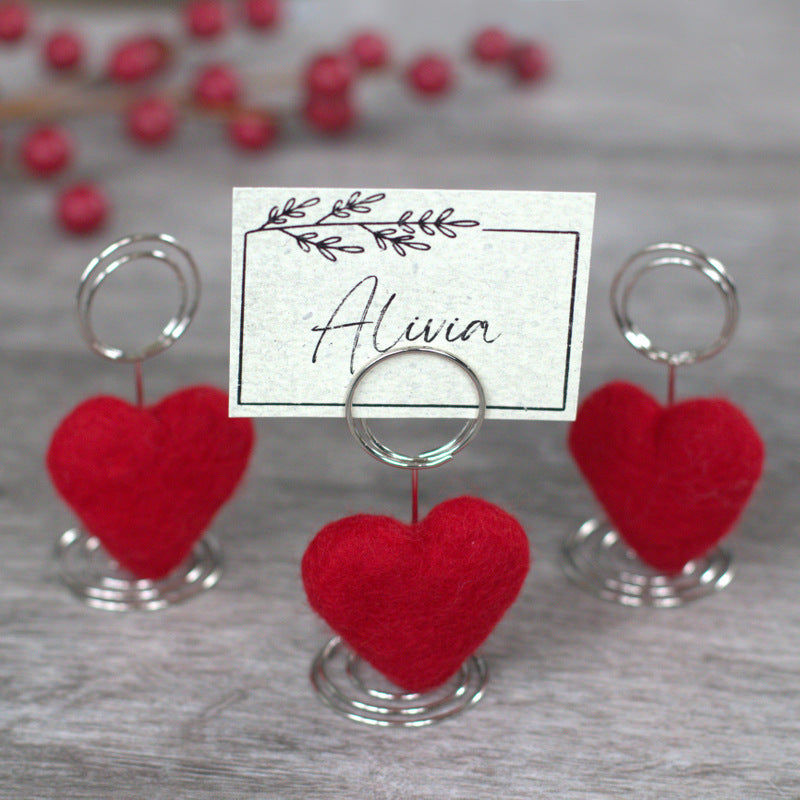 Valentine's Day Heart Ornaments- SET OF 3 or 6- Berry Pink Hearts with –  Matthew + Mae