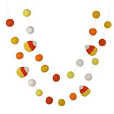 Candy Corn Felt Ball Garland- Oranges & Yellows